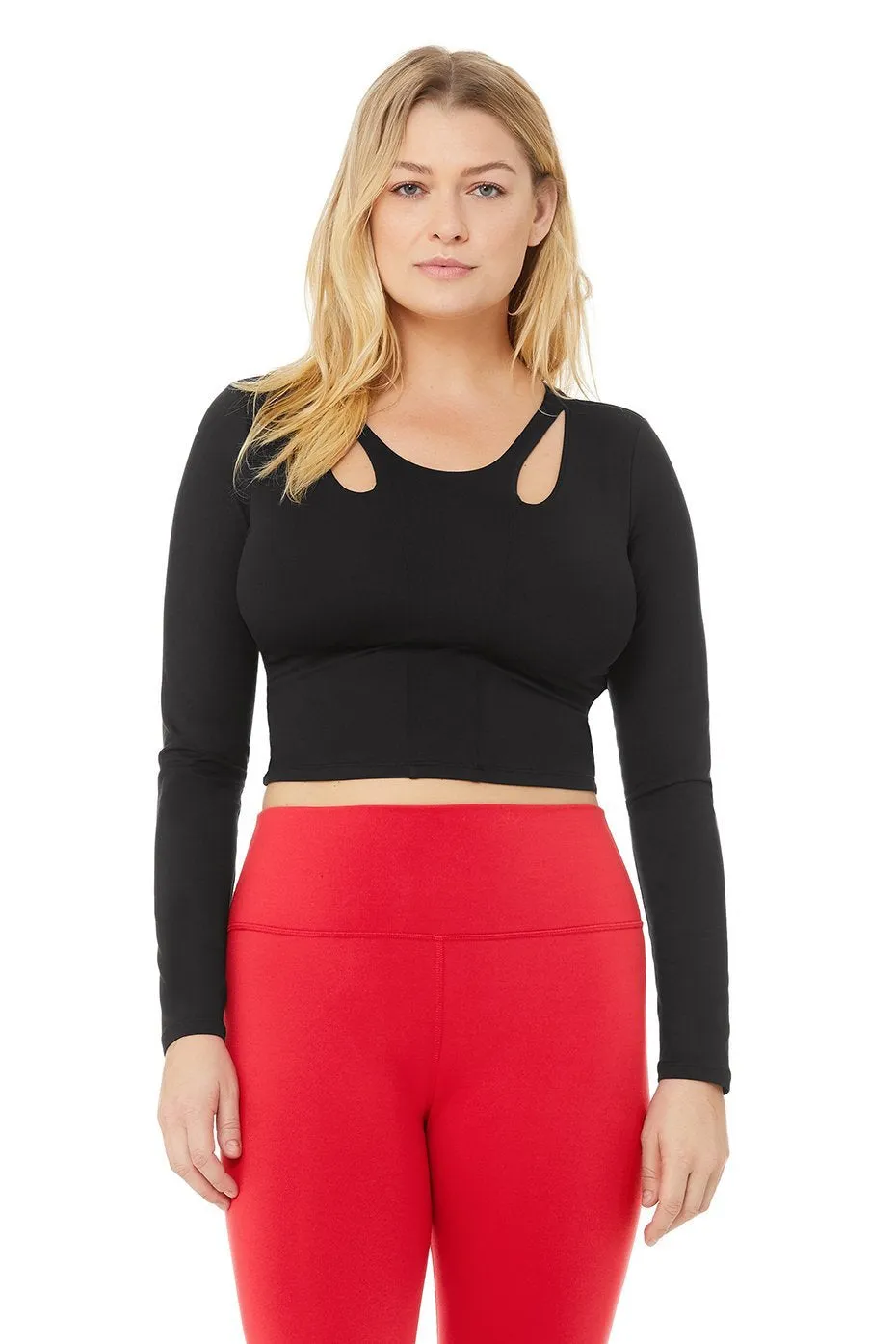 Arch Long Sleeve Top - Black