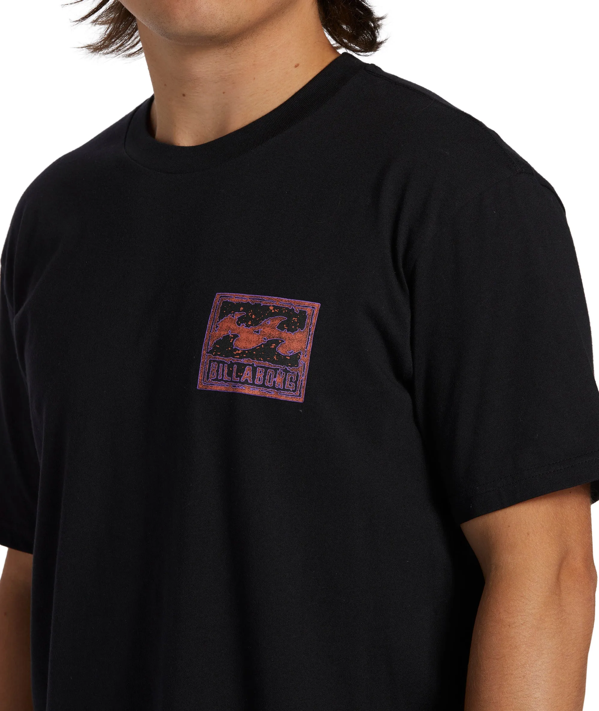 Billabong Mens Crayon Wave Short Sleeve T-Shirt