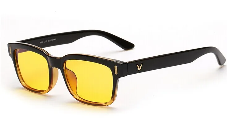 Brightzone Unisex Full Rim Rectangle Tr 90 Gaming Eyeglasses 22k