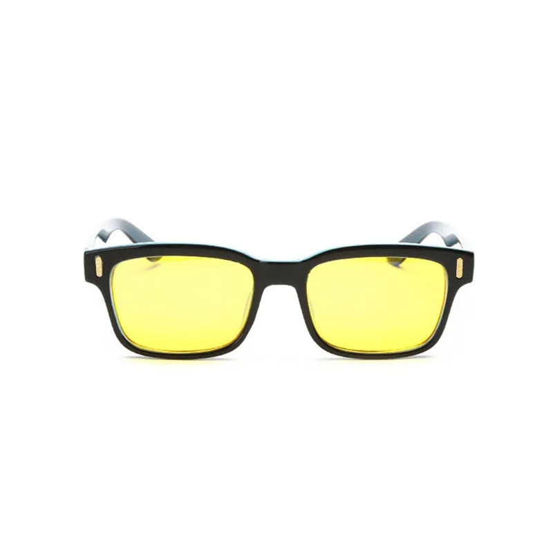 Brightzone Unisex Full Rim Rectangle Tr 90 Gaming Eyeglasses 22k