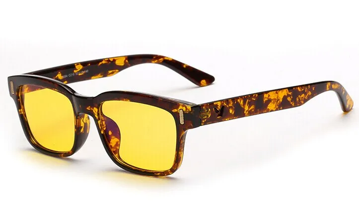 Brightzone Unisex Full Rim Rectangle Tr 90 Gaming Eyeglasses 22k