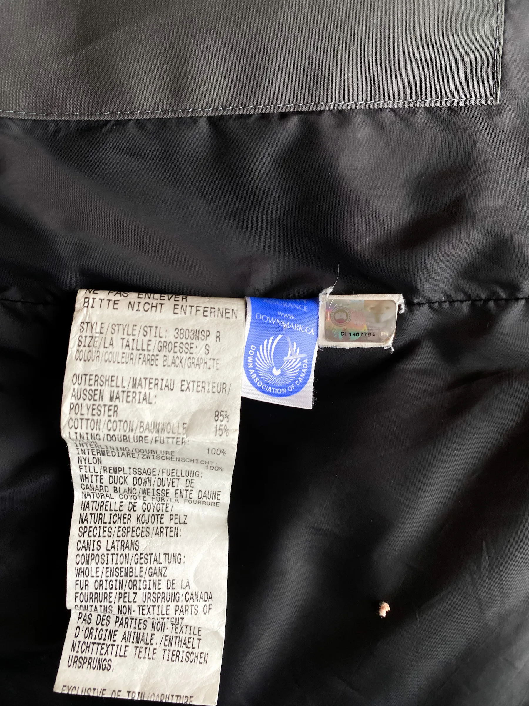 Canada Goose Black & Grey Sporting Life Exclusive Wooland Men's Jacket