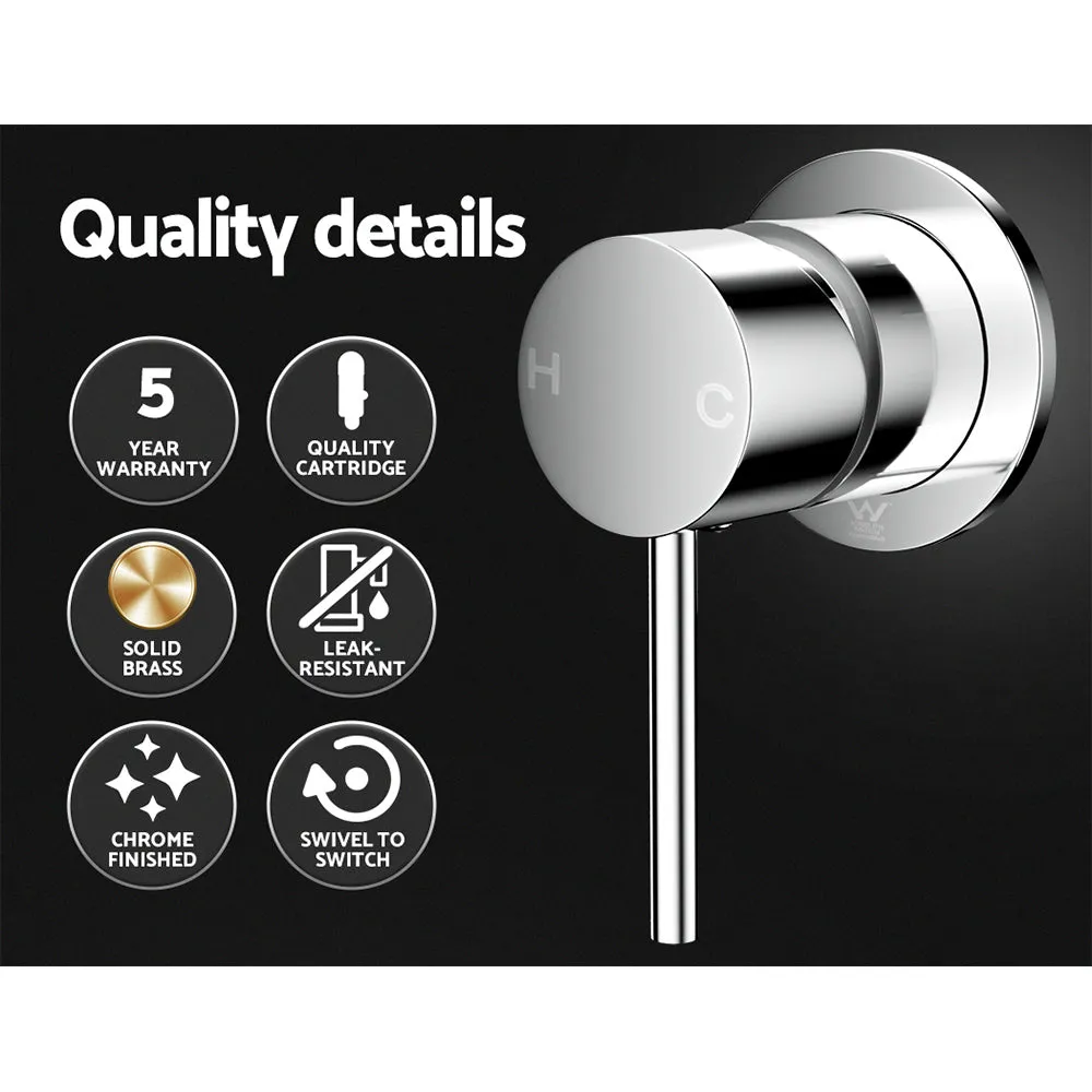 Chrome Brass Basin Mixer Tap, Leak-Resistant | Cefito