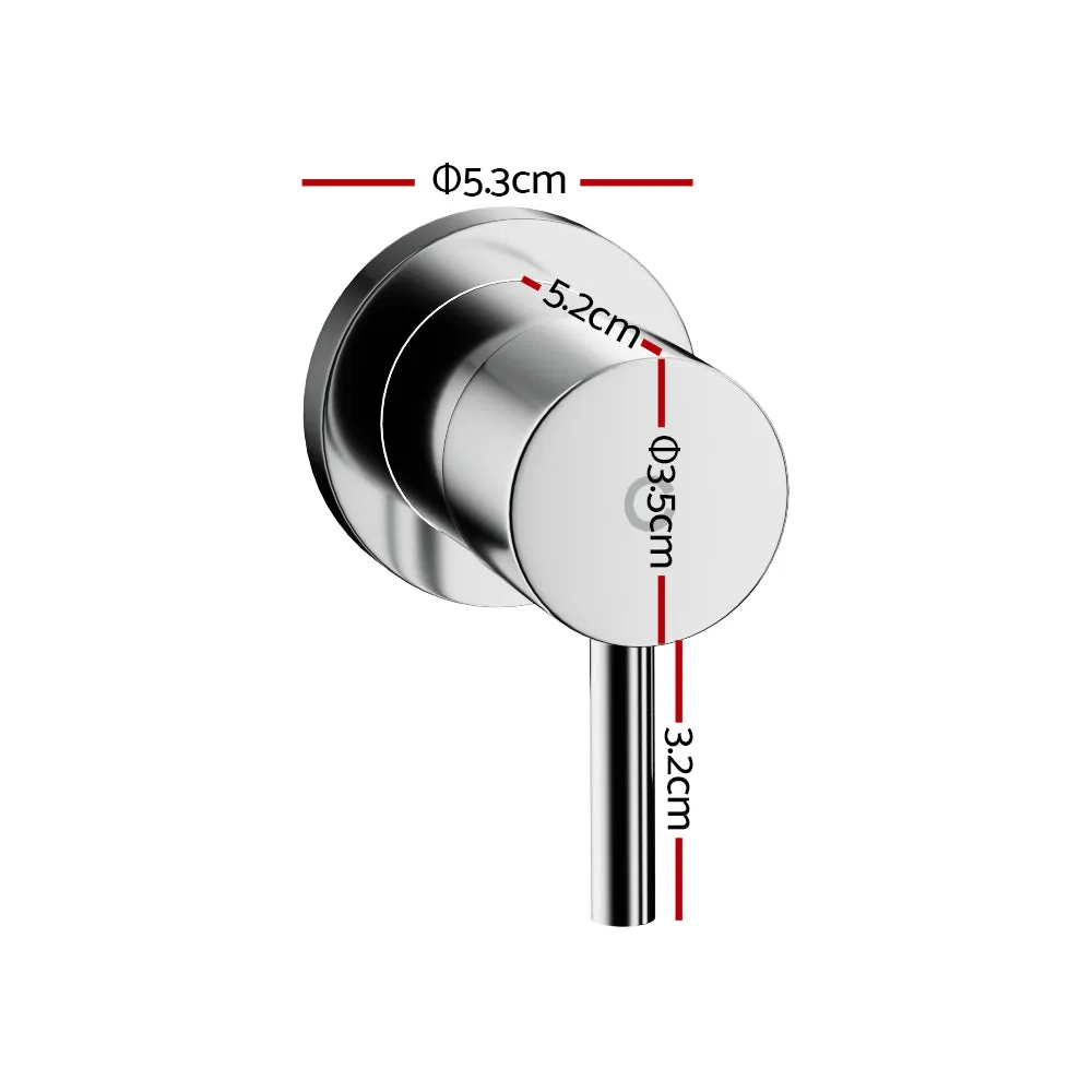 Chrome Brass Twin Basin Shower Hot Cold Water Faucet Cefito