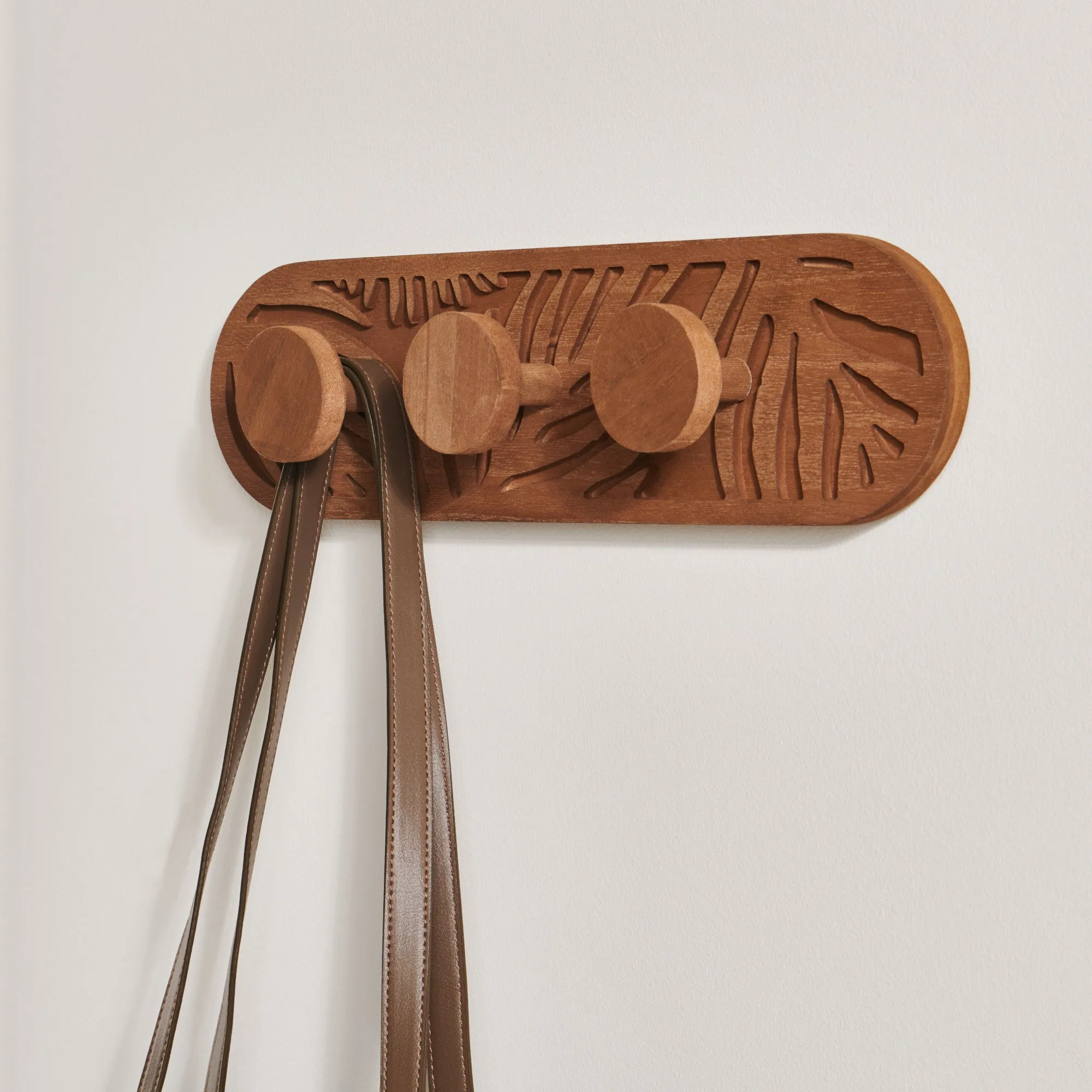 HomeStyles Wall Hanger With Hooks, 15-in x 4-in.
