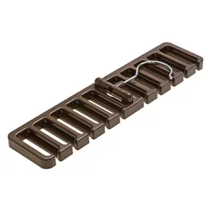 Kexinfan Hanger Storage Rack Hook Tie Shelf Silk Scarf Holder Belt Hanger Racker Arrangement Rack Tie Rack, Brown