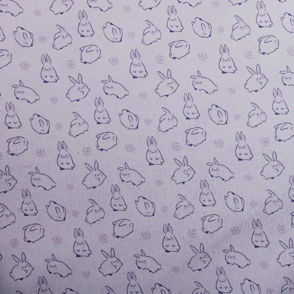 Lilac Anime Bunnies Youth Hawaiian Shirt