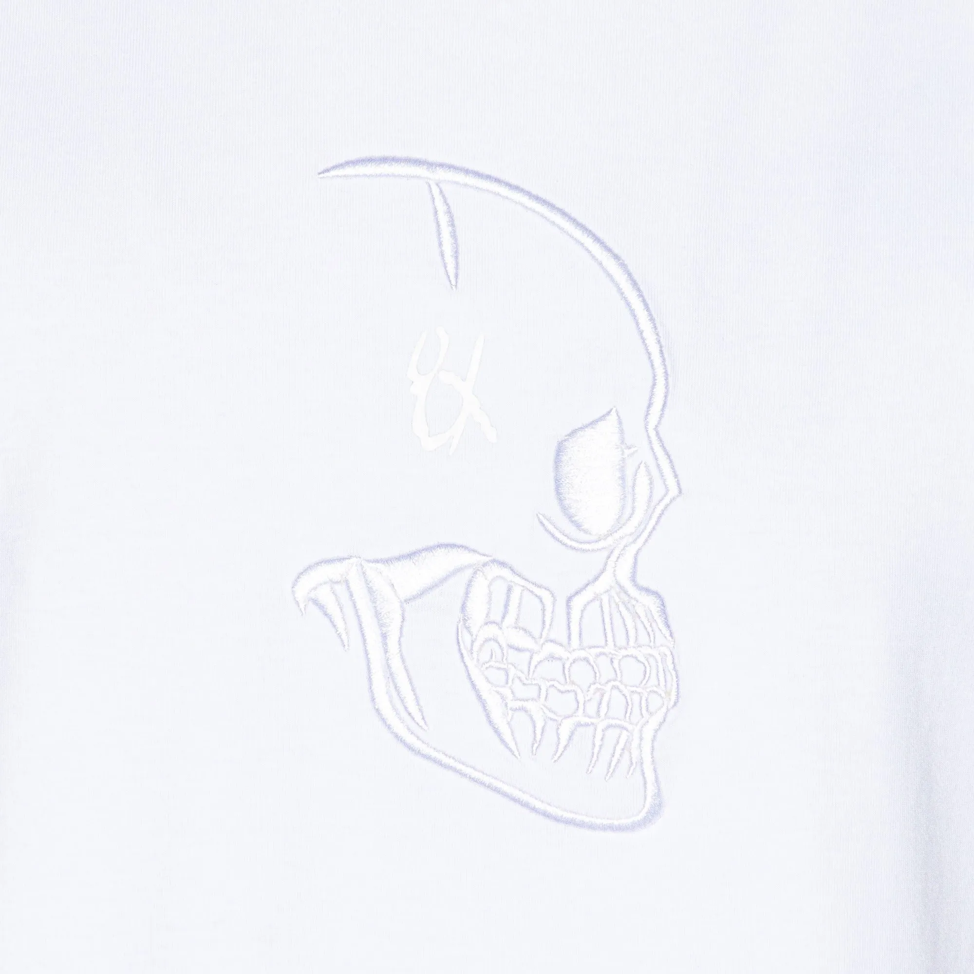 Low Profile Embroidered 8X Street T-Shirt - White