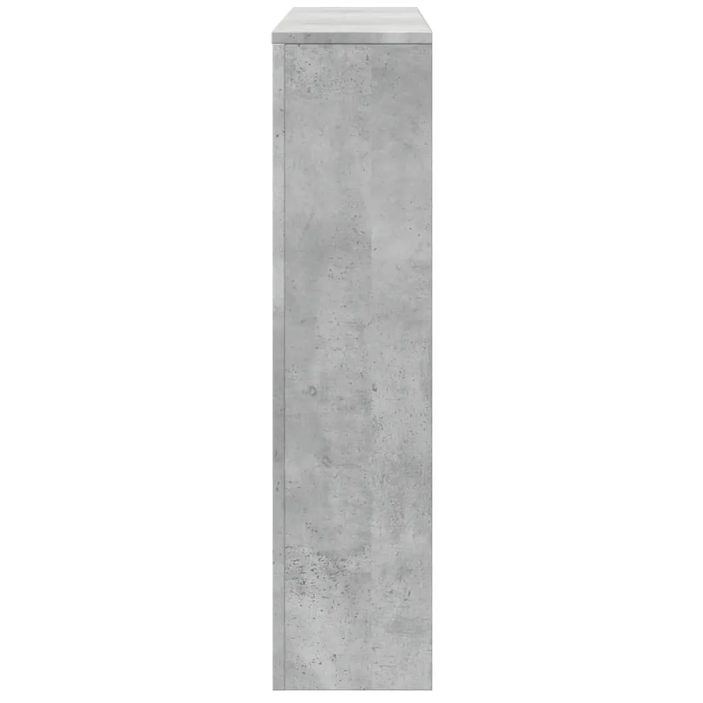 Radiator Cover Concrete Grey 149x20x82 cm Engineered Wood