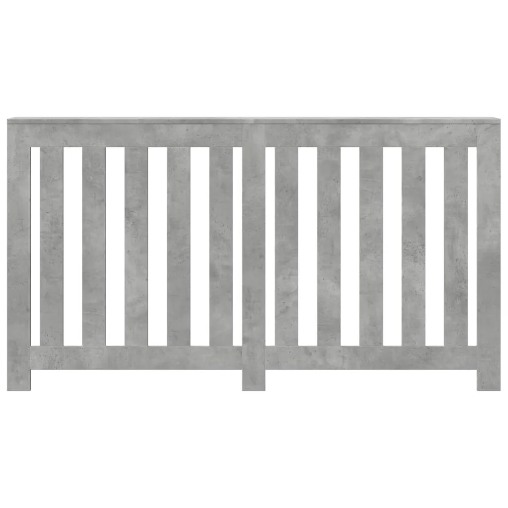 Radiator Cover Concrete Grey 149x20x82 cm Engineered Wood