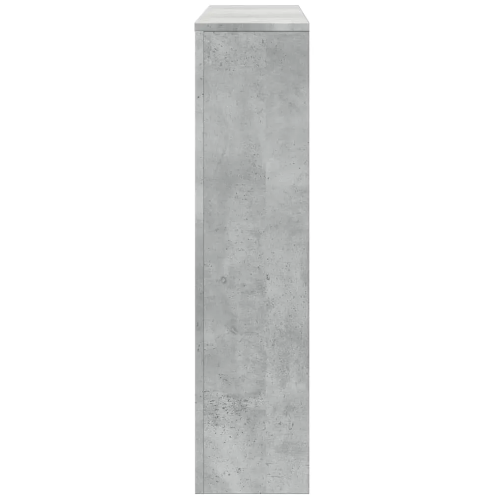 Radiator Cover Concrete Grey 175x20x82 cm Engineered Wood