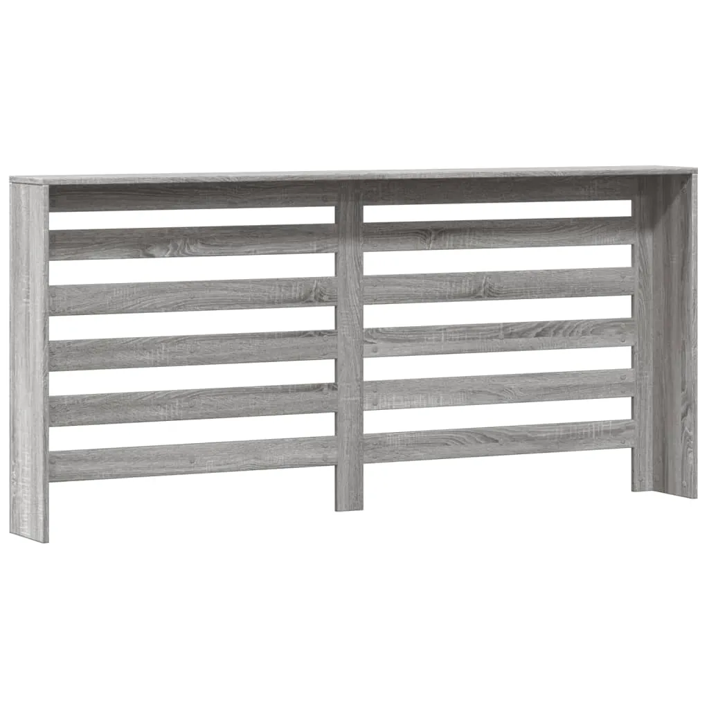 Radiator Cover Grey Sonoma 175x20x82 cm Engineered Wood