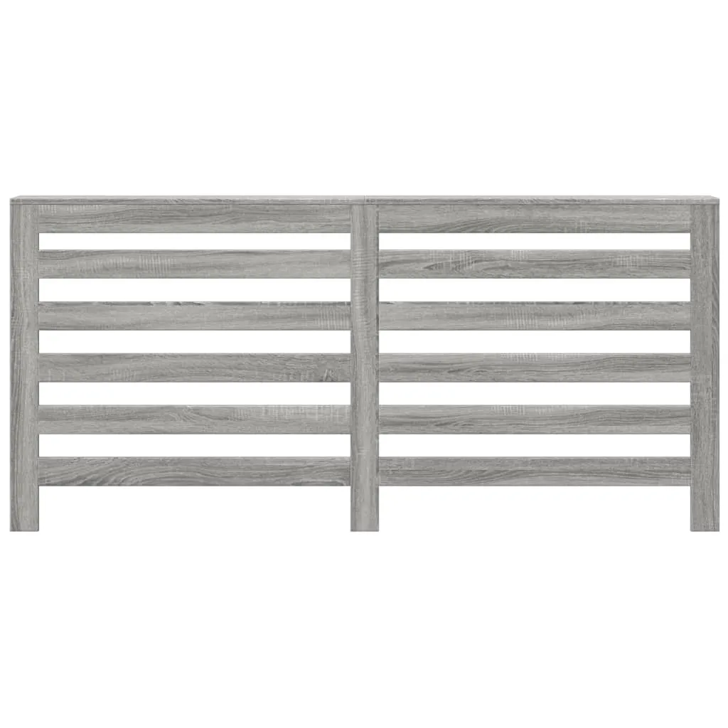 Radiator Cover Grey Sonoma 175x20x82 cm Engineered Wood