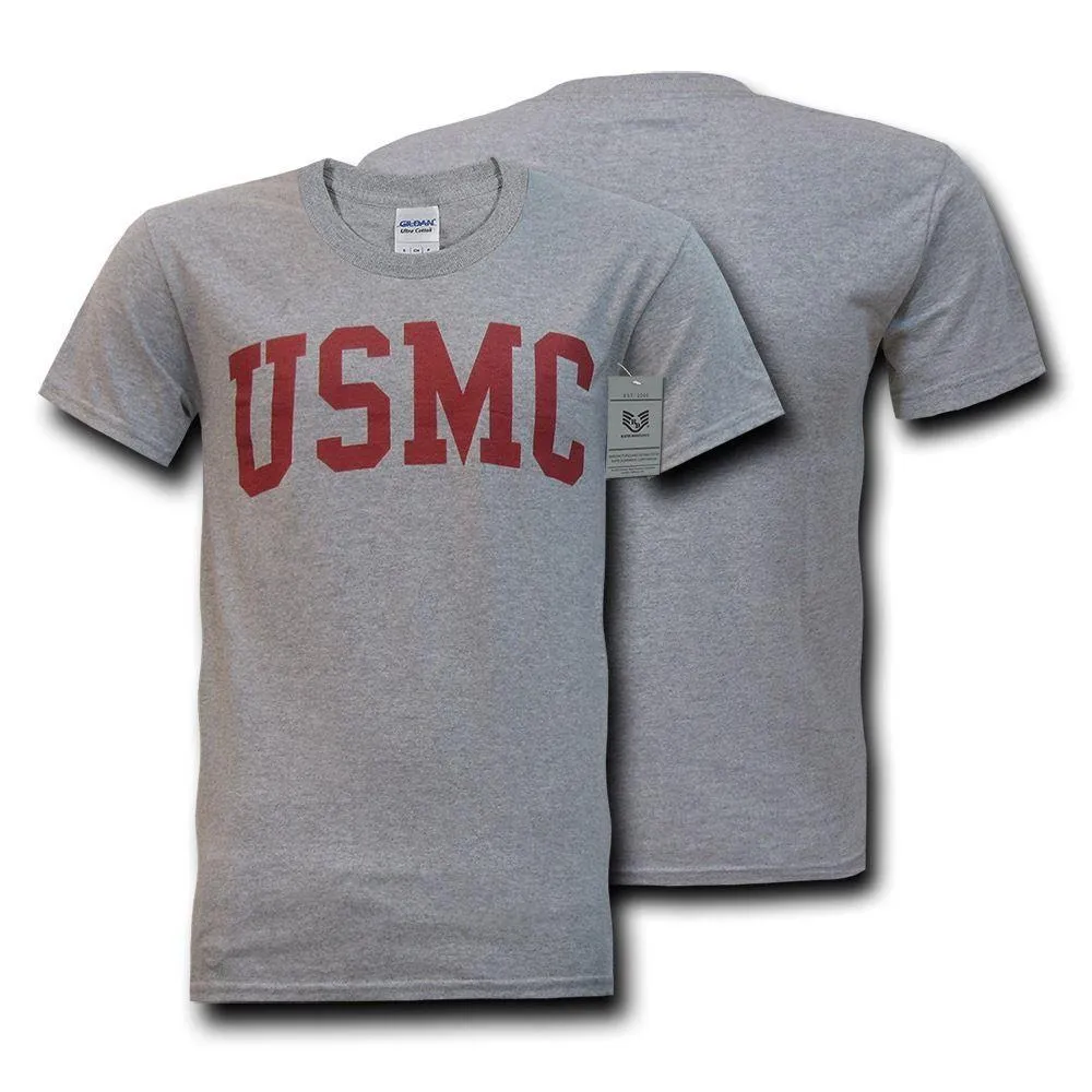 Rapid Dominace USmc Marines Military T-Shirts Tees Cotton Heather Grey