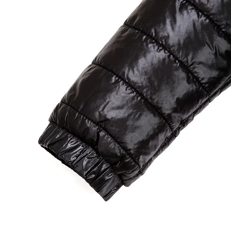 Sidiou Group Mens Winter Coats Warm Parkas Stand-up Collar Jackets