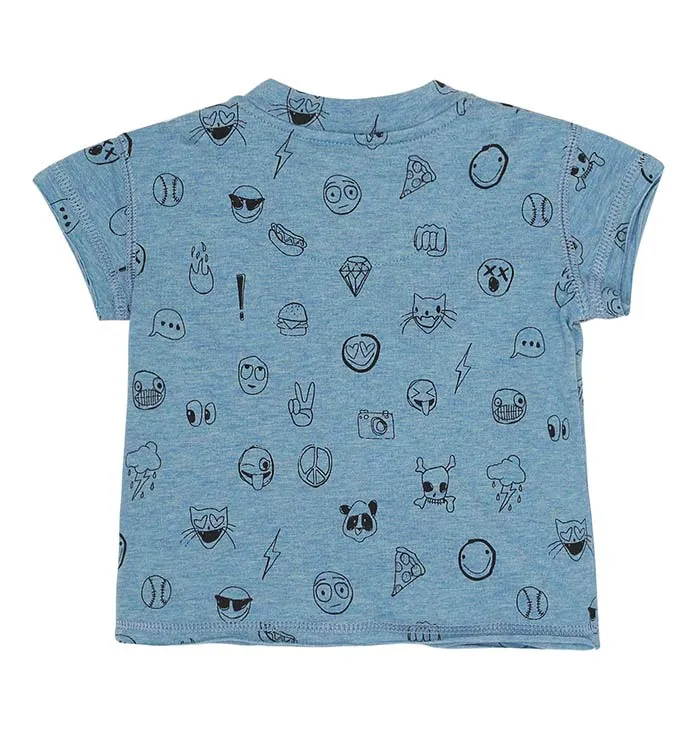 Soft Gallery Ashton T-Shirt – Baby Blue Melange