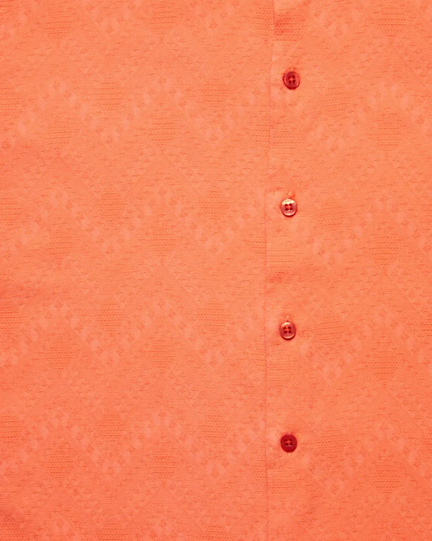 Sorbet Jacquard Button Down Shirt