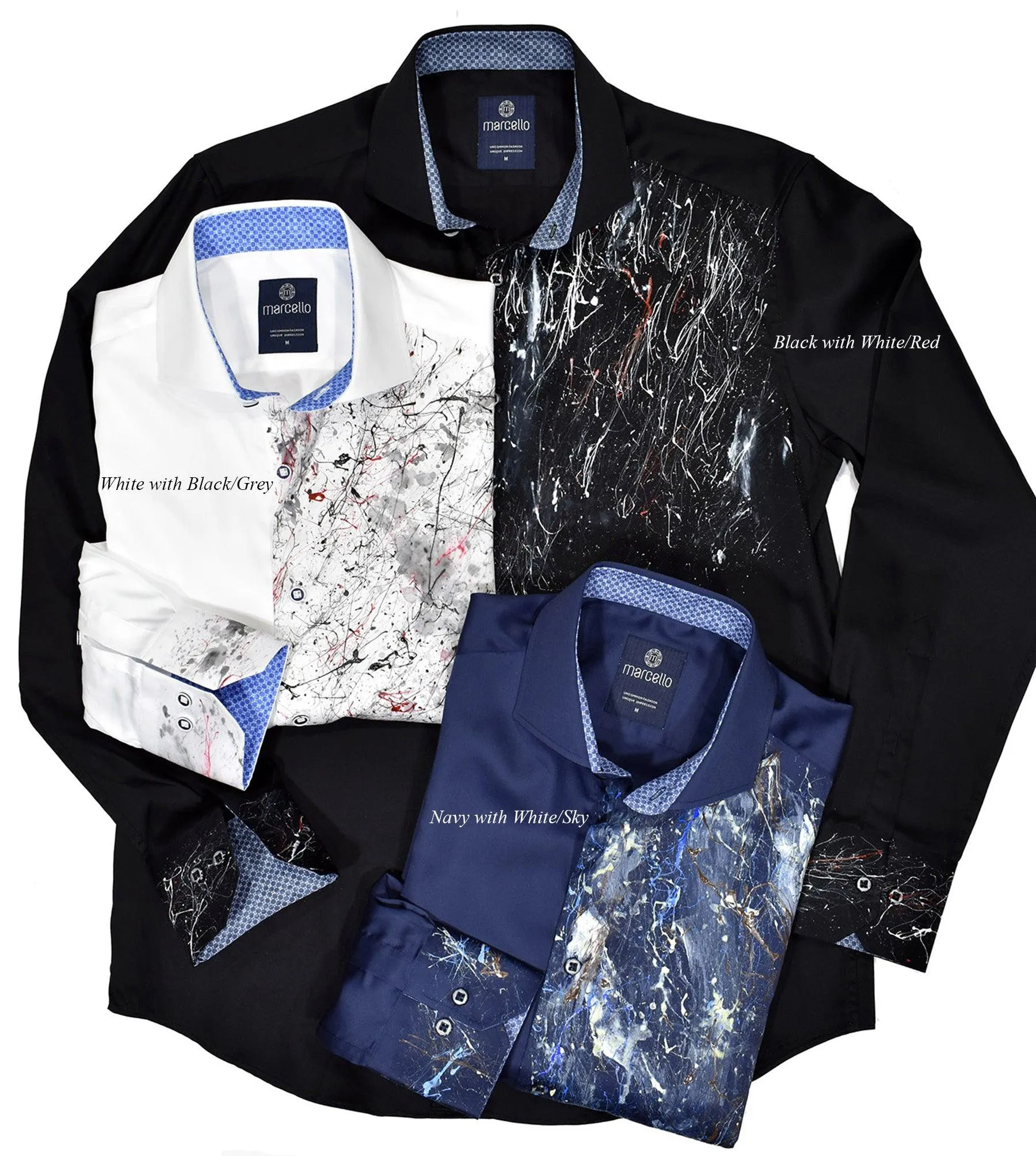W617P Custom Painted Mens Shirt