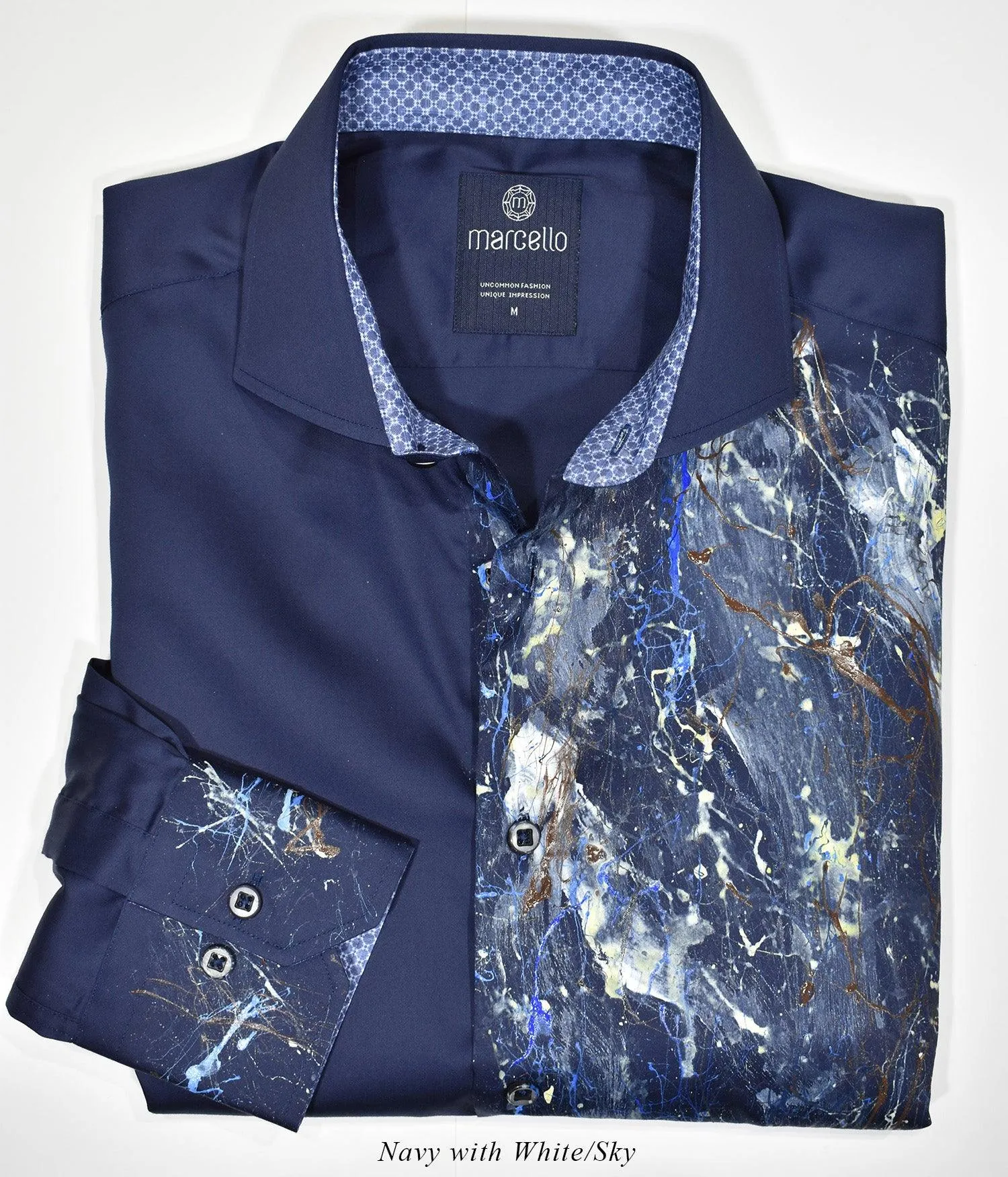 W617P Custom Painted Mens Shirt