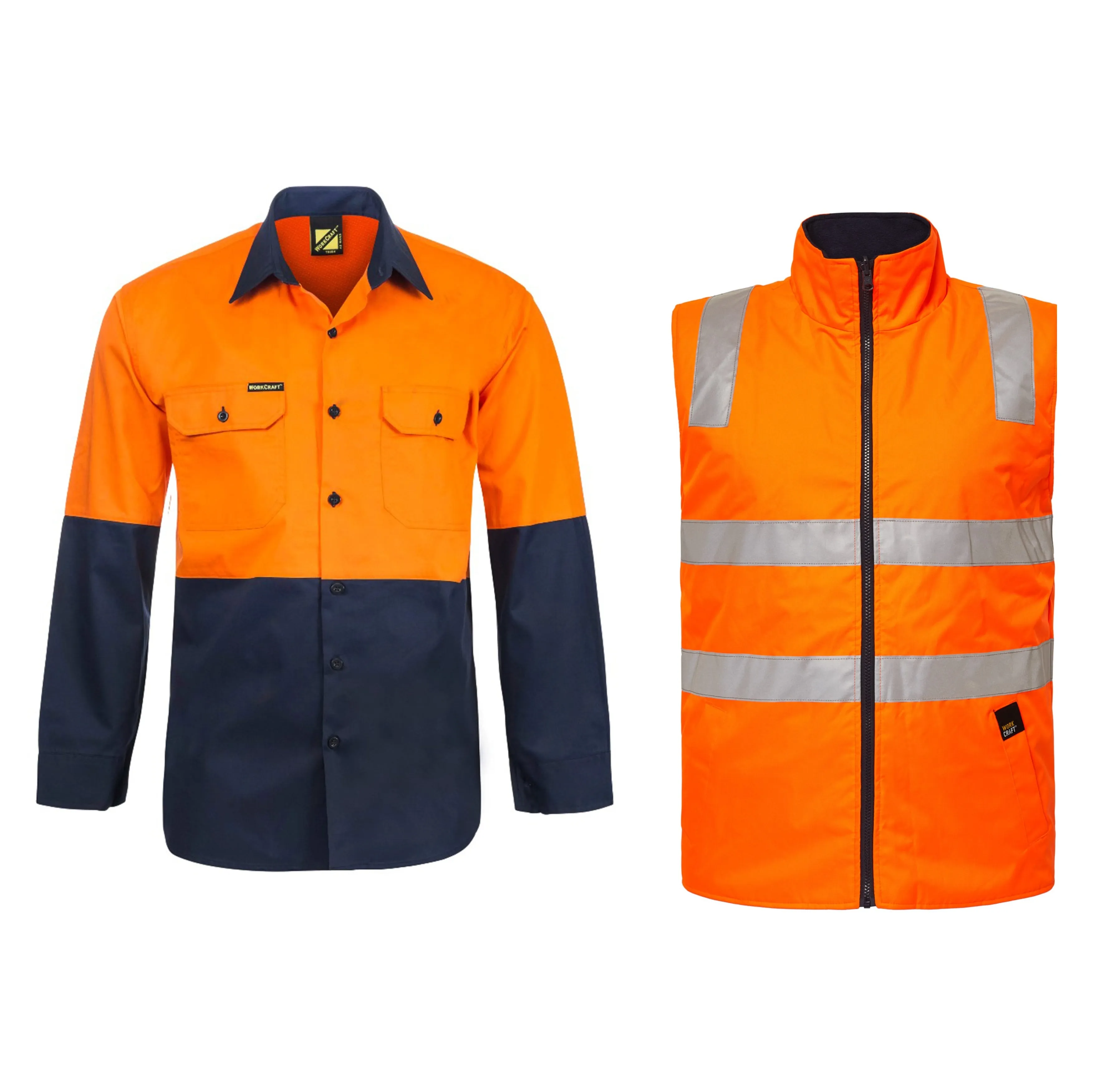 WorkSafe 6 Pack with front embroidery & back vinyl print